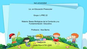 Aprendizaje No Asociativo