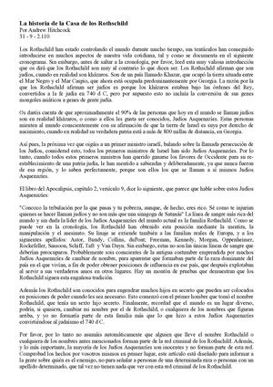 La historia de la Casa de los Rothschild