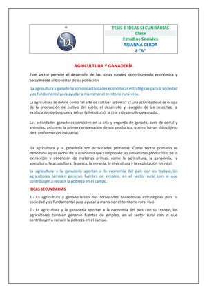 AGRICULTURA Y GANADERIA