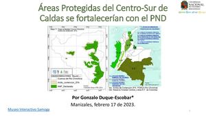 Áreas Protegidas del Centro-Sur de Caldas se fortalecerían con el PND