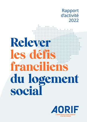 Rapport d'activité de l'AORIF 2022