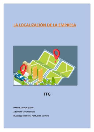 La Localización De La Empresa Tfg
