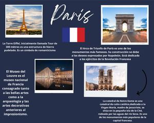 Blue And White Travel To Paris Photo Collage