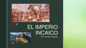 El Imperio Incaico