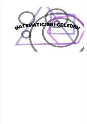 Matematicieni Celebri