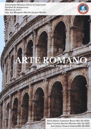 Catálogo de esulturas, pinturas y mosaicos