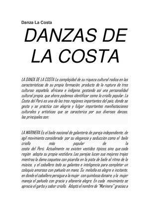 Danza La Costa