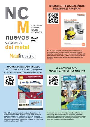Mayo 2023 - Nuevos Catálogos del METAL