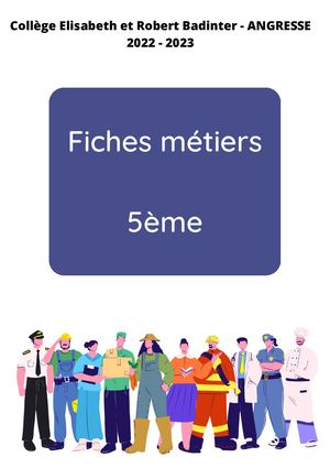 Fiches Métiers