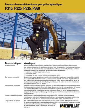 Broyeur à béton P315, P325, P335 & P360