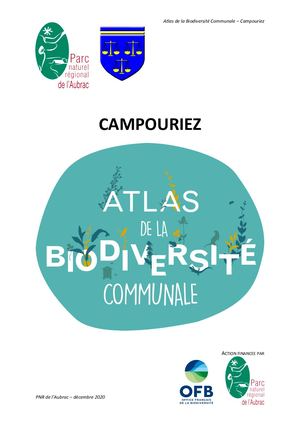 Rapport Abc Campouriez - PNR Aubrac