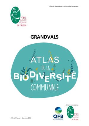 Rapport Abc Grandvals - PNR Aubrac