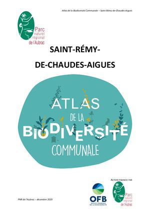 Rapport Abc St Remy de Chaudes Aigues - PNR Aubrac