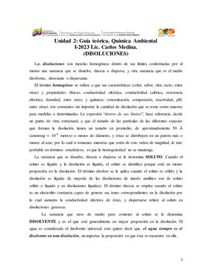 Unidad 2 Disoluciones Guía Teórica