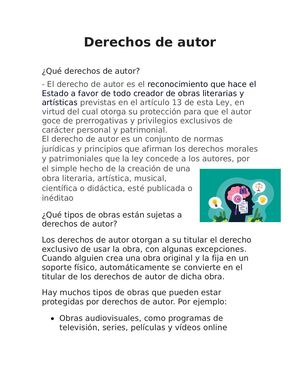 Derechos De Autor