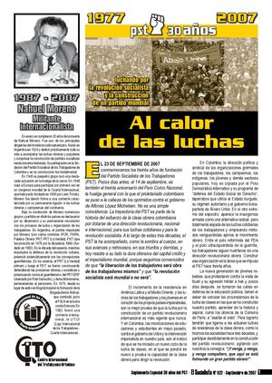 El Socialista 622 Suplemento 30 años