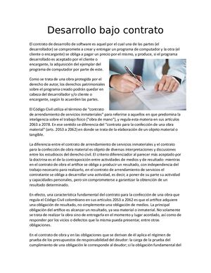 Desarrollo Bajo Contrato