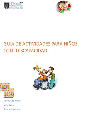 Guía De Actividades Para Niños Con Discapacidad