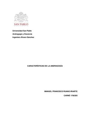 T4S1 Características Andragogía