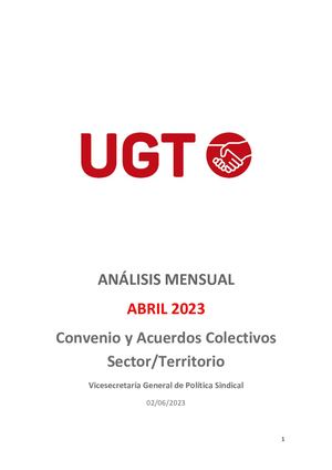 Convenios Sectoriales Abril 2023