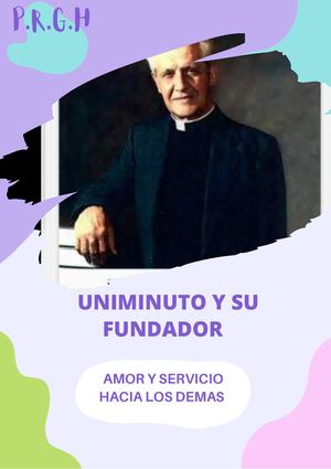 Calaméo - Cartilla Uniminuto Y Su Fundador (1)