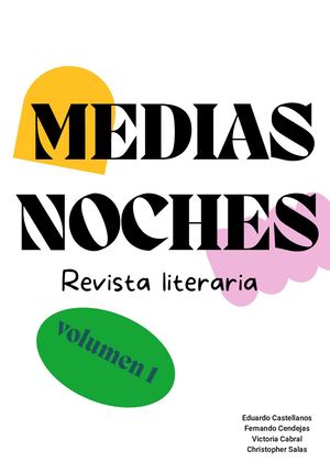 Medias noches revista literaria volumen 1
