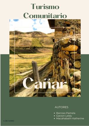 Turismo Comunitario - Provincia de Cañar