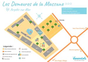 Plan Les Demeures de la Massane