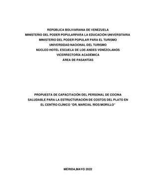 INFORME N°1673 PASANTIA ADMINISTRATIVA  TRABAJO DE GRADO 2022