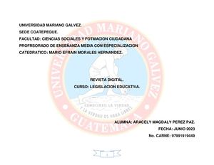 Revista Legislacion Educativa