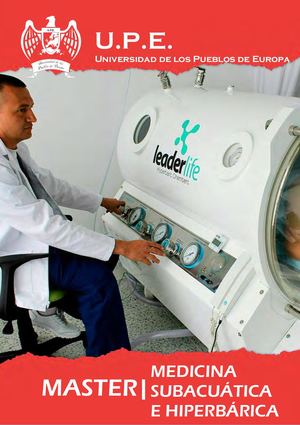 Máster en Medicina Subacuática e Hiperbárica, MSH