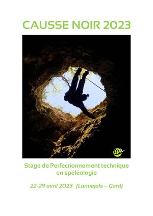 Spéléologie : stage Causse Noir 2023