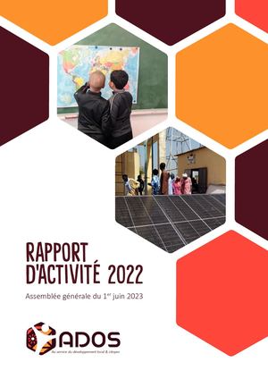 Rapport d'activité 2022 - Association ADOS