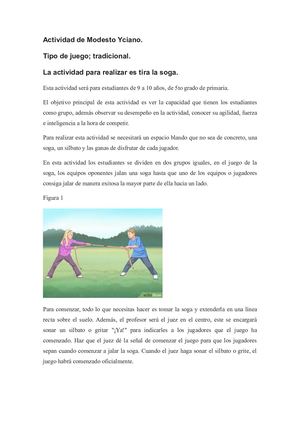 Actividad De Modesto Yciano