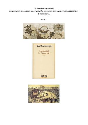 12 º E Trabalhos De Grupo Sobre Memorial Do Convento