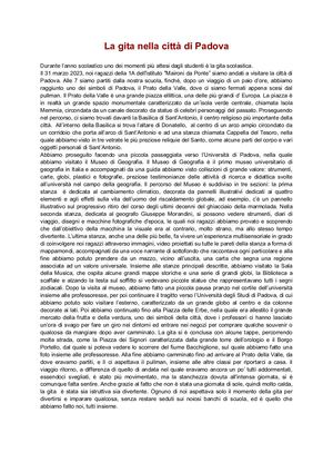 Gita Scolastica A Padova