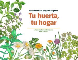 Alejandra Hernández Lozano - Tu Huerta, Tu Hogar