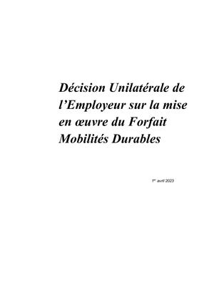20230401 Decision Unilaterale Employeur Fmd Corolo