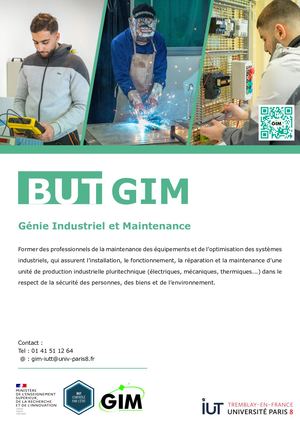 Présentation 2023 BUT Génie Industriel et Maintenance