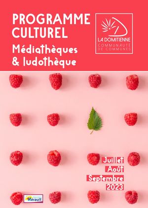 Programme Culturel des Médiatheques - 3ème Trimestre 2023