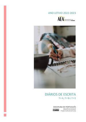 Diários De Escrita Pt7abe Be 2023