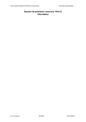 Dossier Informatica De Practicas I Exercicis Pixelr E