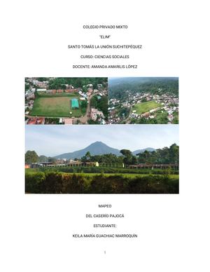 Mapeo Del Caserío Pajocá