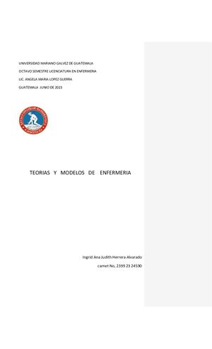 Trabajo Teorias Y Modelos