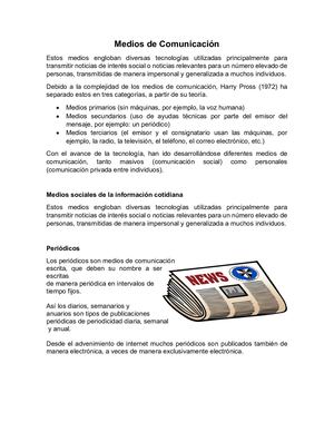 Medios De Comunicación