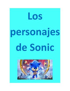 Los Personajes De Sonic