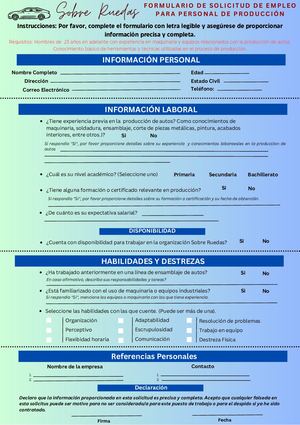 FORMULARIOS DE TRABAJO