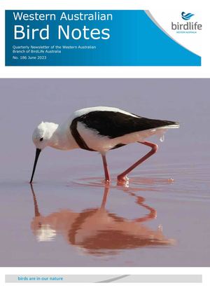 WA Bird Notes 186 June 2023