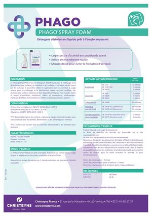 7 FT - PHAGO'SPRAY FOAM - FR