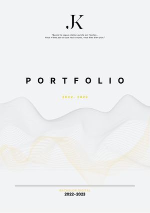 Dossier Portfolio Compétence Joanna KICHENASSAMY